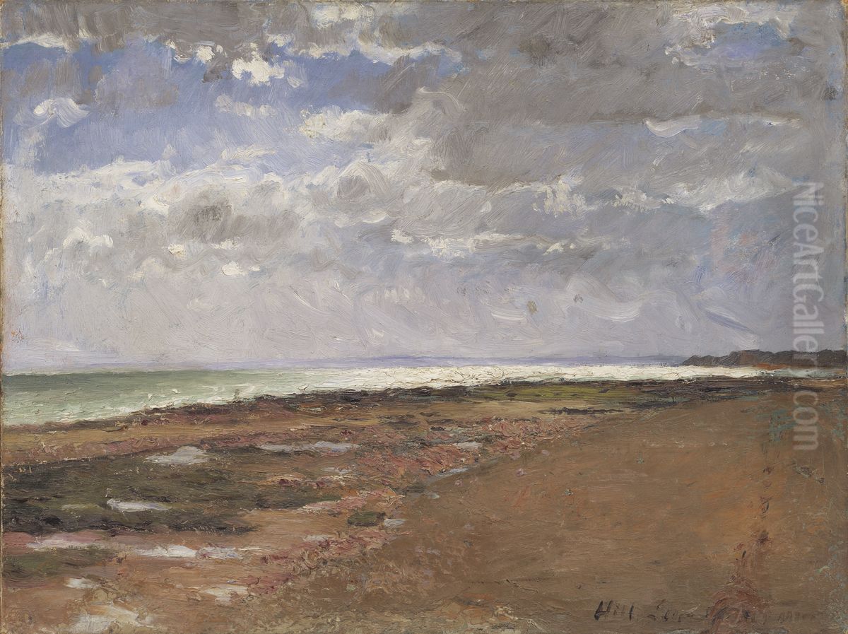 Stranden vid Luc Oil Painting by Carl Fredrik Hill