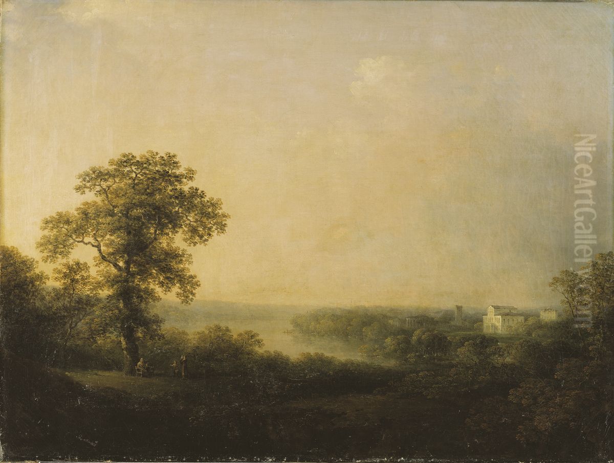 View of Haga Oil Painting by Carl Johan Fahlcrantz