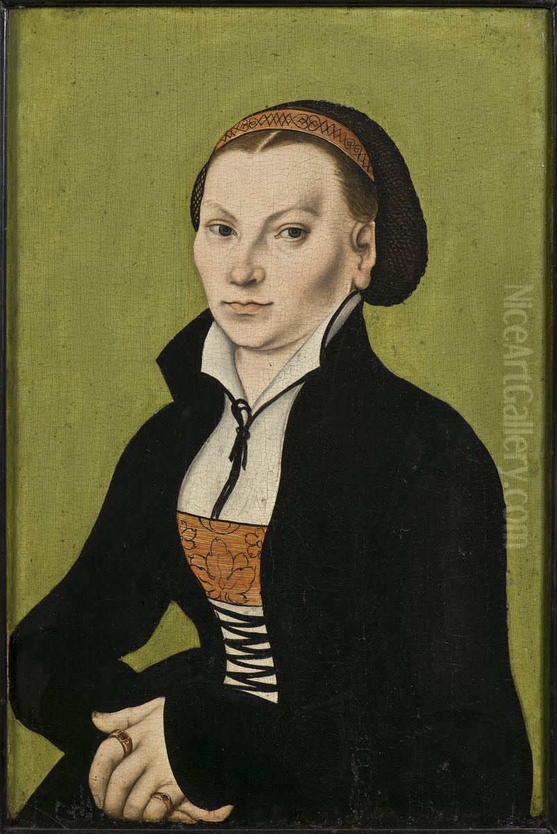 Catharina von Bora, wife of Martin Luther Oil Painting by Lucas Cranach the Elder