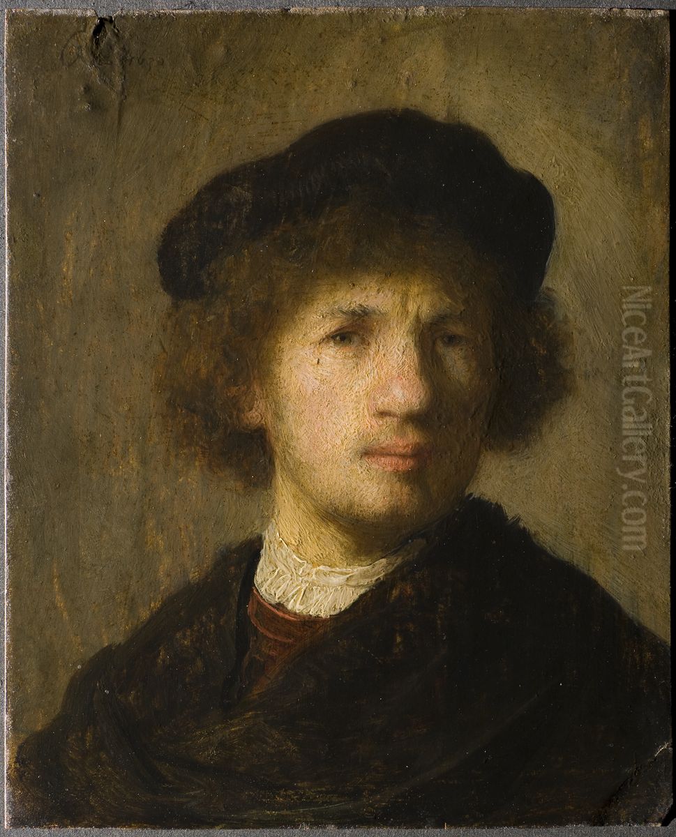 Sjalvportratt Oil Painting by Rembrandt