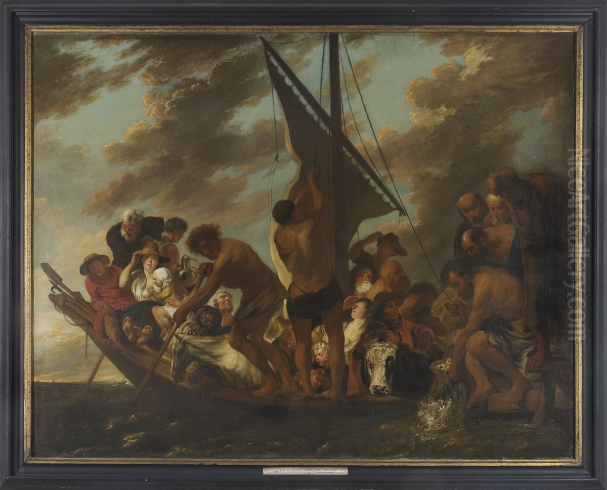 Petrus finner skattepenningen i fiskens gap Oil Painting by Jacob Jordaens