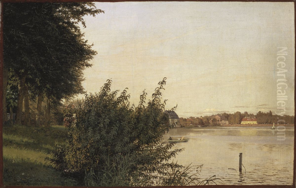 Dosseringen seen toward Osterbro Oil Painting by Christen Kobke