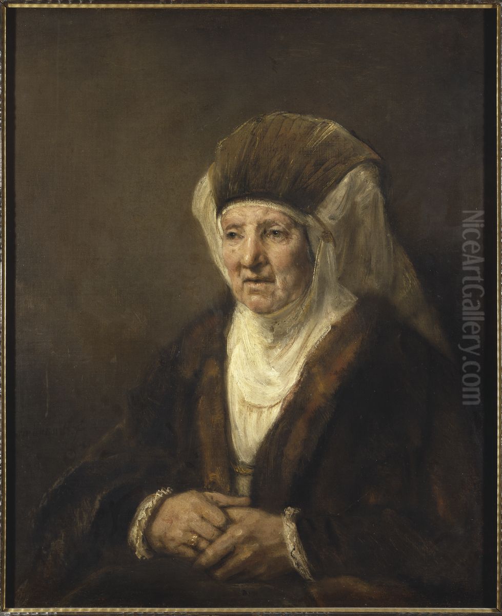 Portratt av en gammal dam Oil Painting by Rembrandt