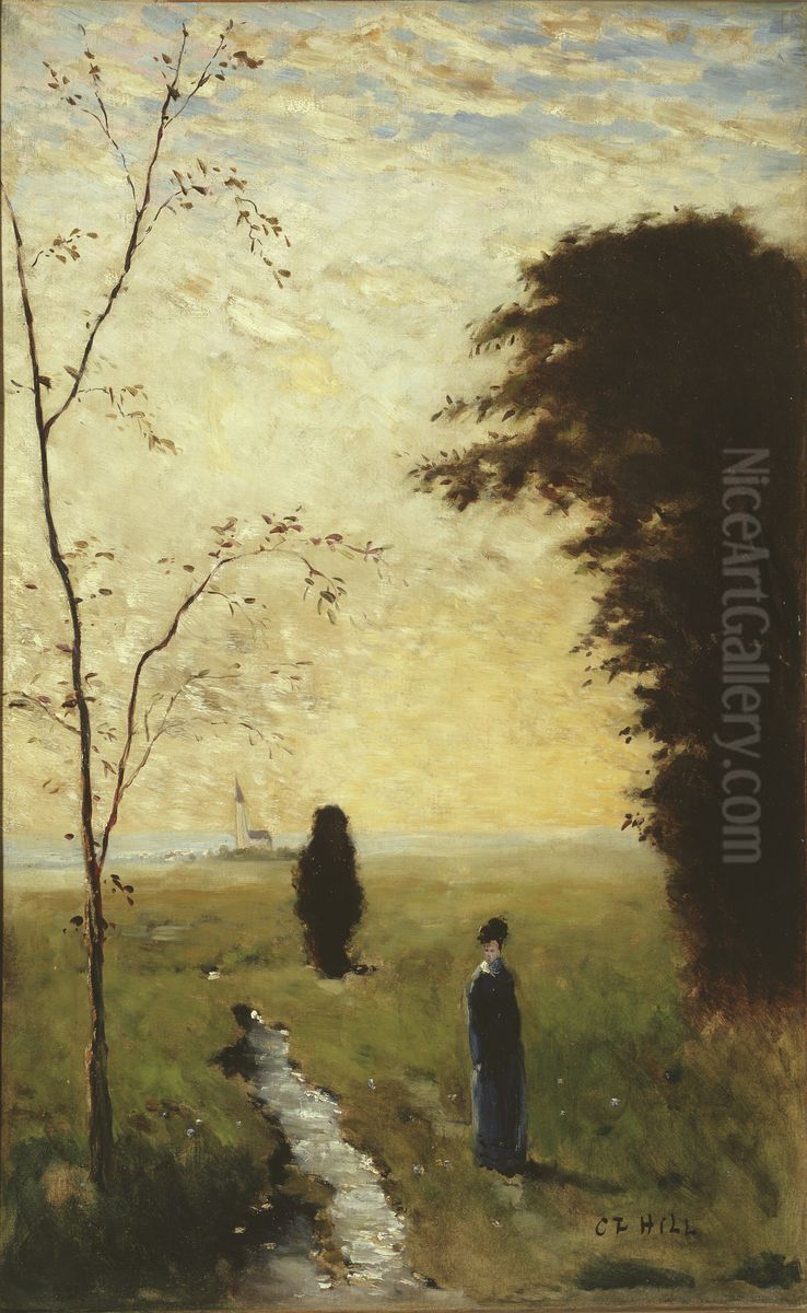 Sister Anna Oil Painting by Carl Fredrik Hill