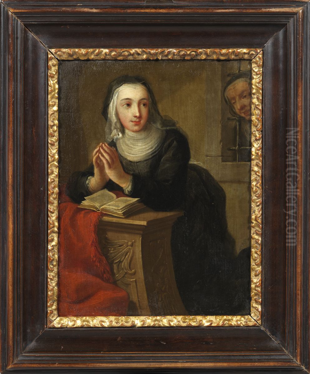 Kneeling nun Oil Painting by Martin Van Meytens