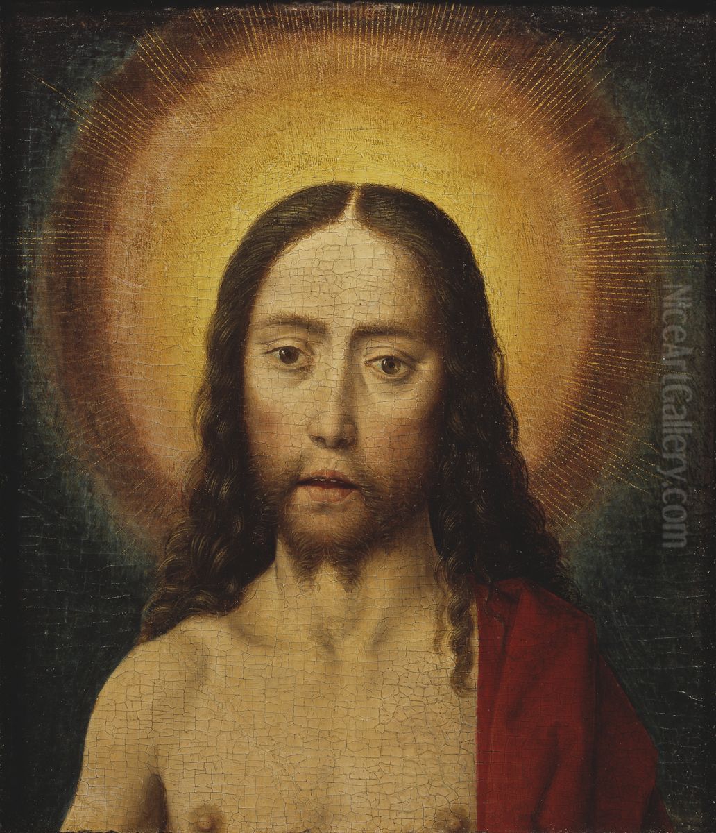 Head of Christ Oil Painting by Dieric Bouts