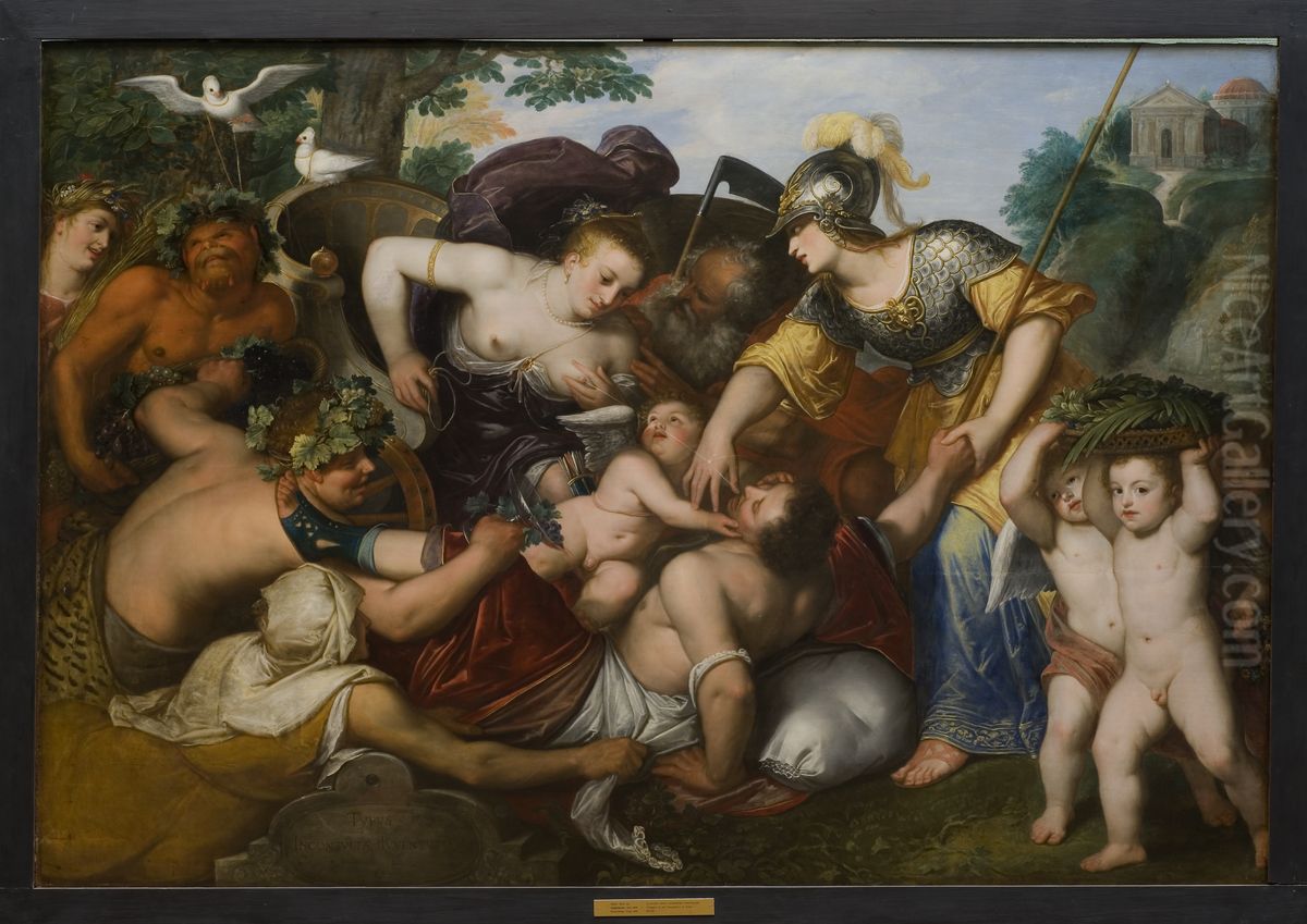 Allegory of the Temptations of Youth Oil Painting by Otto van Veen