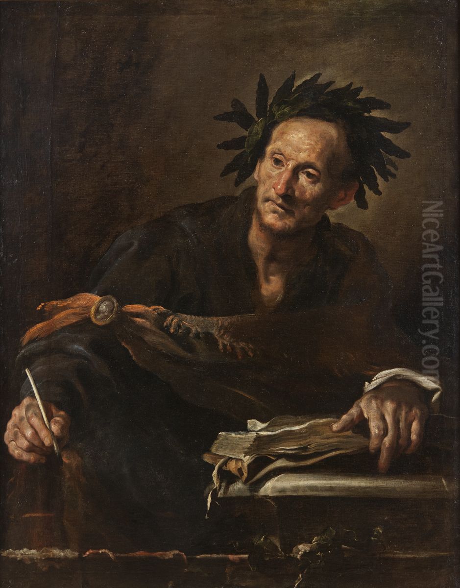 A Poet from Antiquity Oil Painting by Domenico Fetti