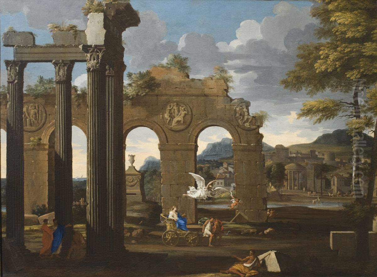 Cleobis och Biton Oil Painting by Thomas Blanchet