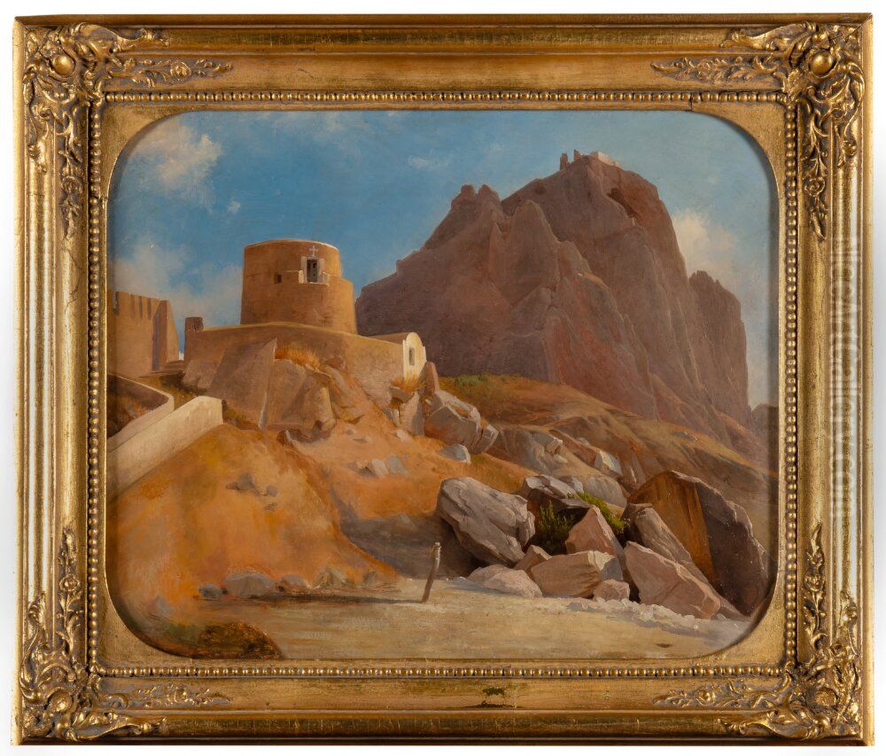 Motiv fran Capri Oil Painting by Joseph Magnus Stack