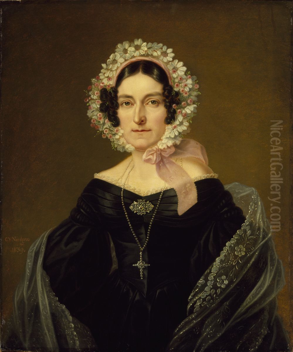 Sofia Magdalena Cantzler Oil Painting by Carl Vilhelm Nordgren