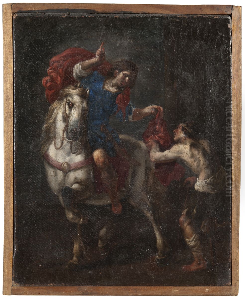 St Martin and the Beggar Oil Painting by Michelangelo Cerquozzi