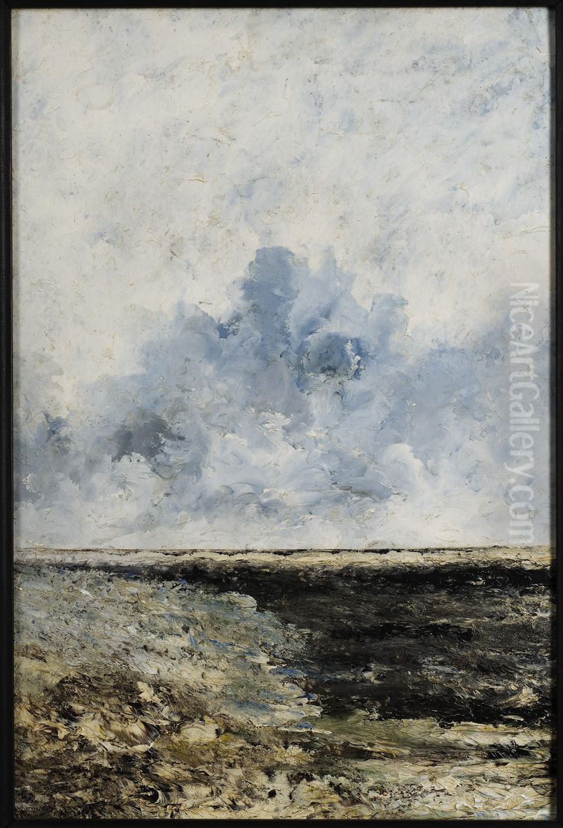 Marin Oil Painting by August Strindberg