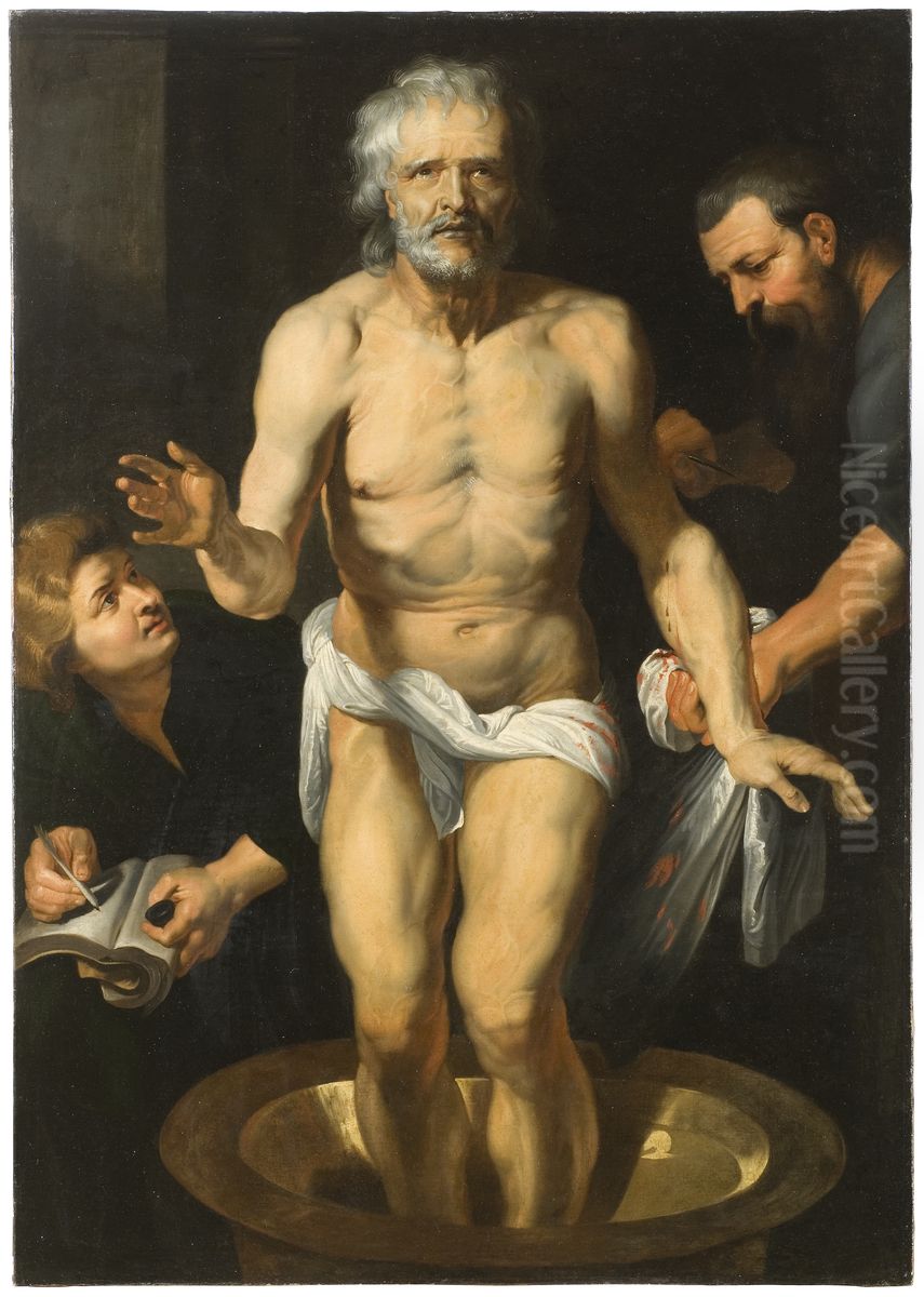 Senecas dod Oil Painting by (studio of) Rubens, Peter Paul