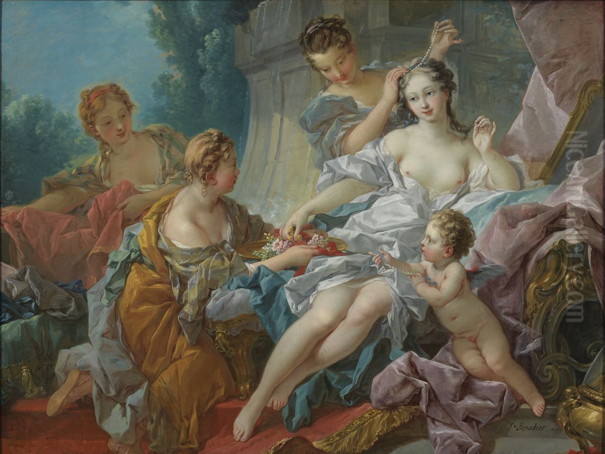 Venus toalett Oil Painting by Francois Boucher