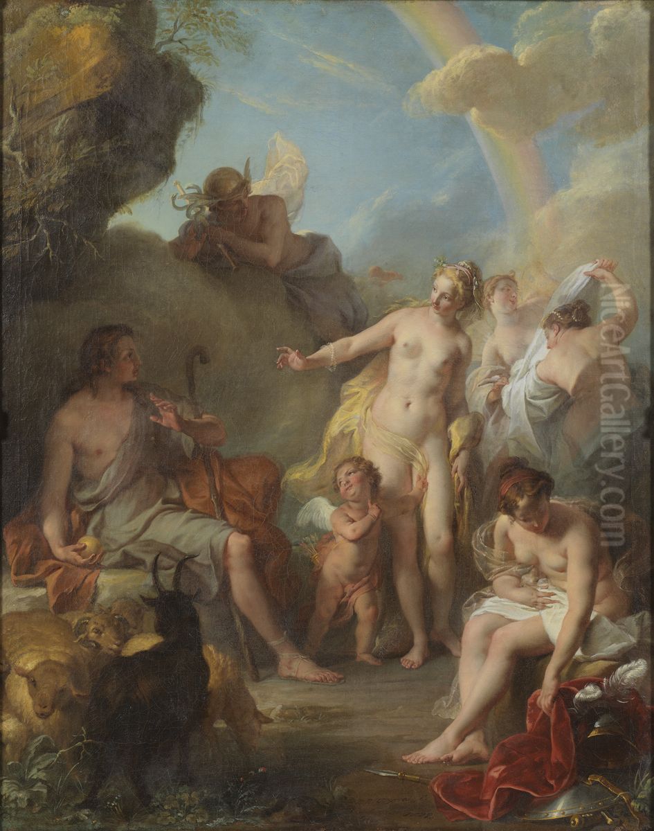 The Judgement of Paris Oil Painting by Noel-Nicolas Coypel