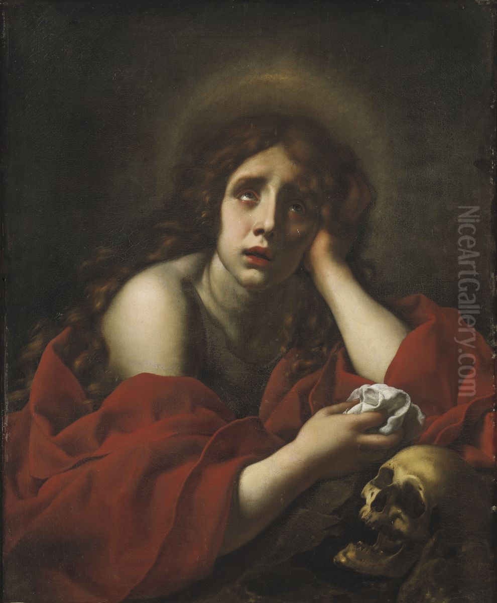 Den botfardiga Magdalena Oil Painting by Carlo Dolci