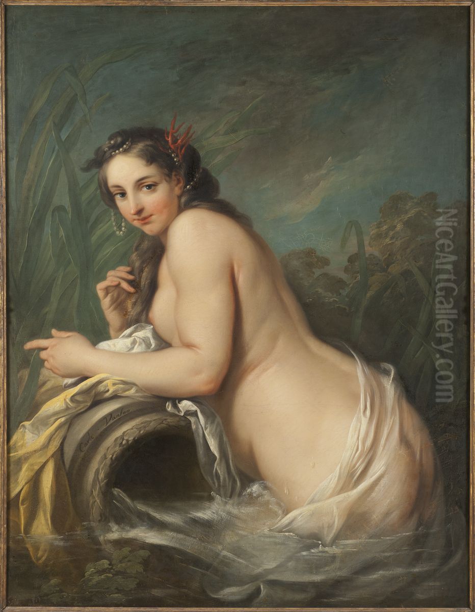 Flodnymf Oil Painting by Charles-Andre van Loo