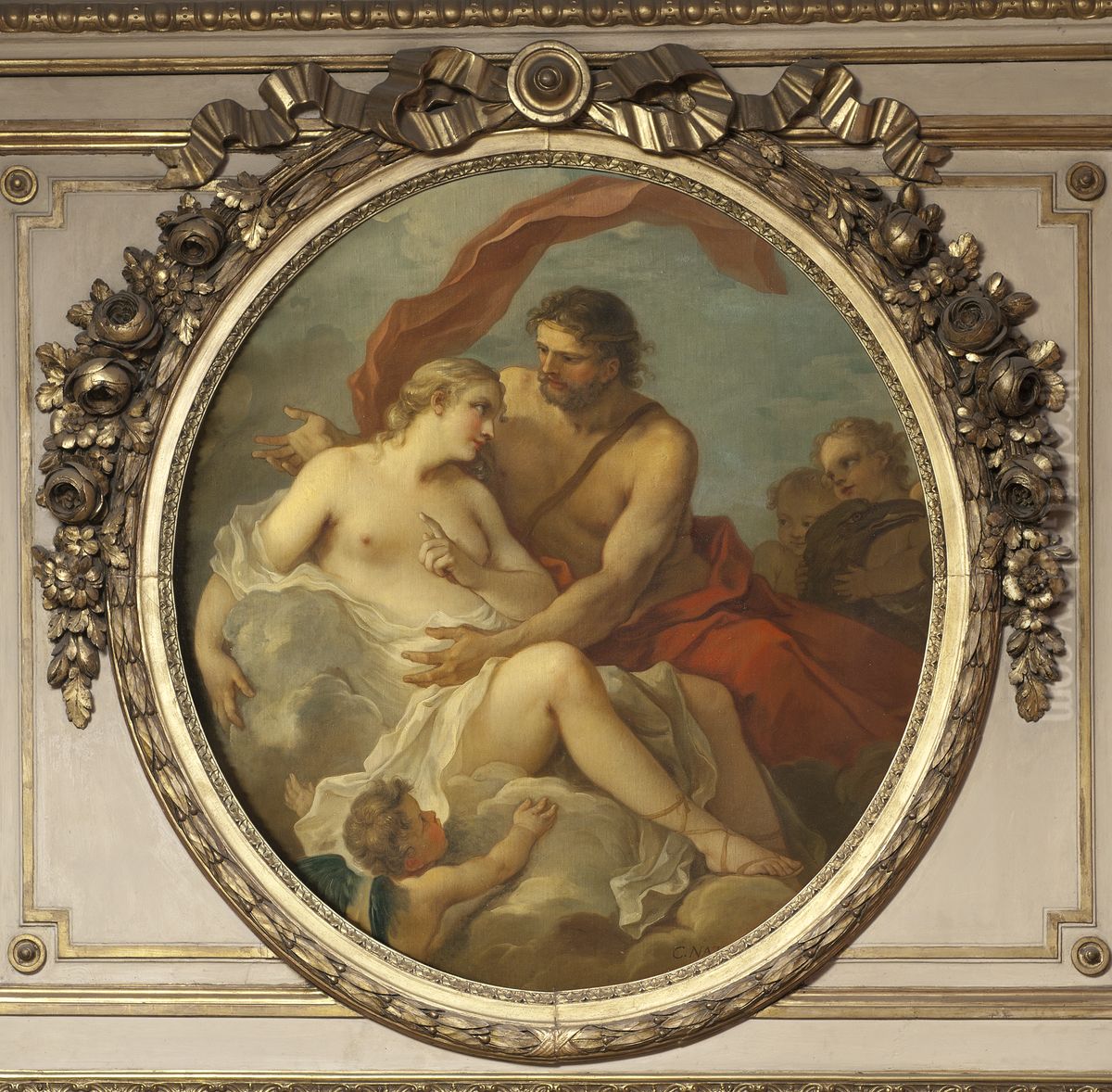 Jupiter och Callisto Oil Painting by Charles-Joseph Natoire