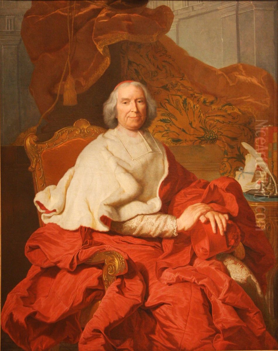 Cardinal de Fleury Oil Painting by Hyacinthe Rigaud