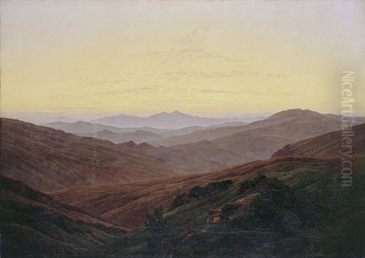 Das Riesengebirge Oil Painting by Caspar David Friedrich