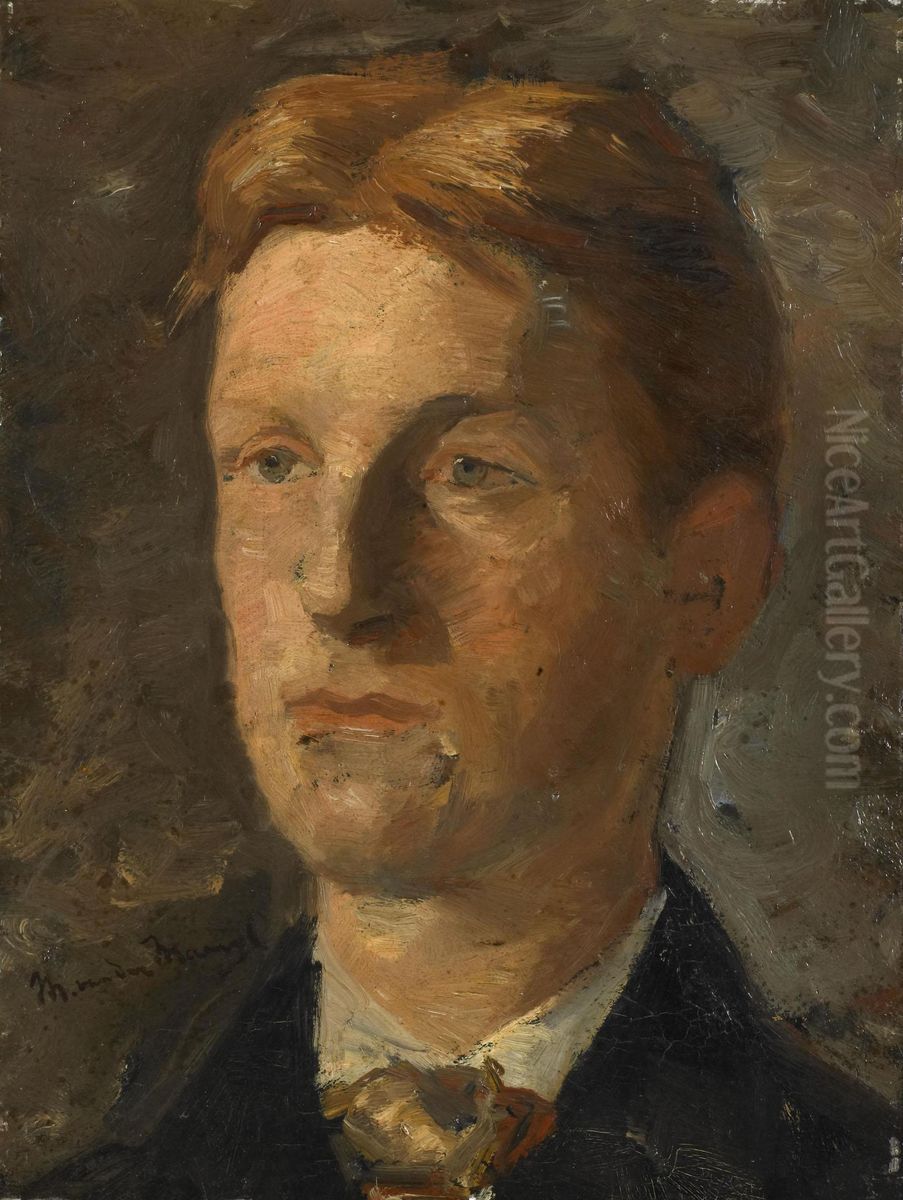 Adriaan Pit (1860-1944). Director of the Dutch Museum for Art and History in Amsterdam Oil Painting by Marinus Van Der Maarel