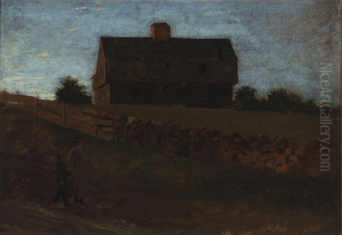 Robert Junkins' Garrison House, York, Maine Oil Painting by Winslow Homer