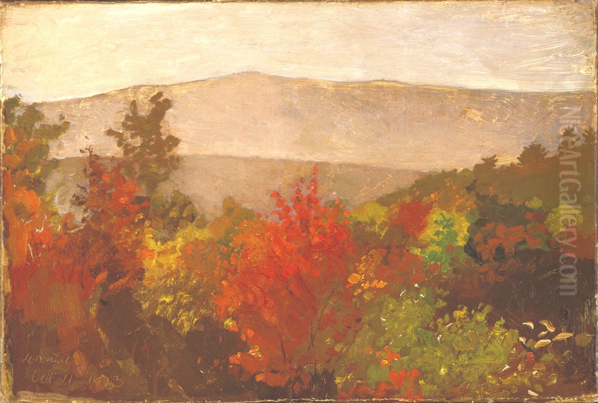 Autumn Tree Tops Oil Painting by Winslow Homer