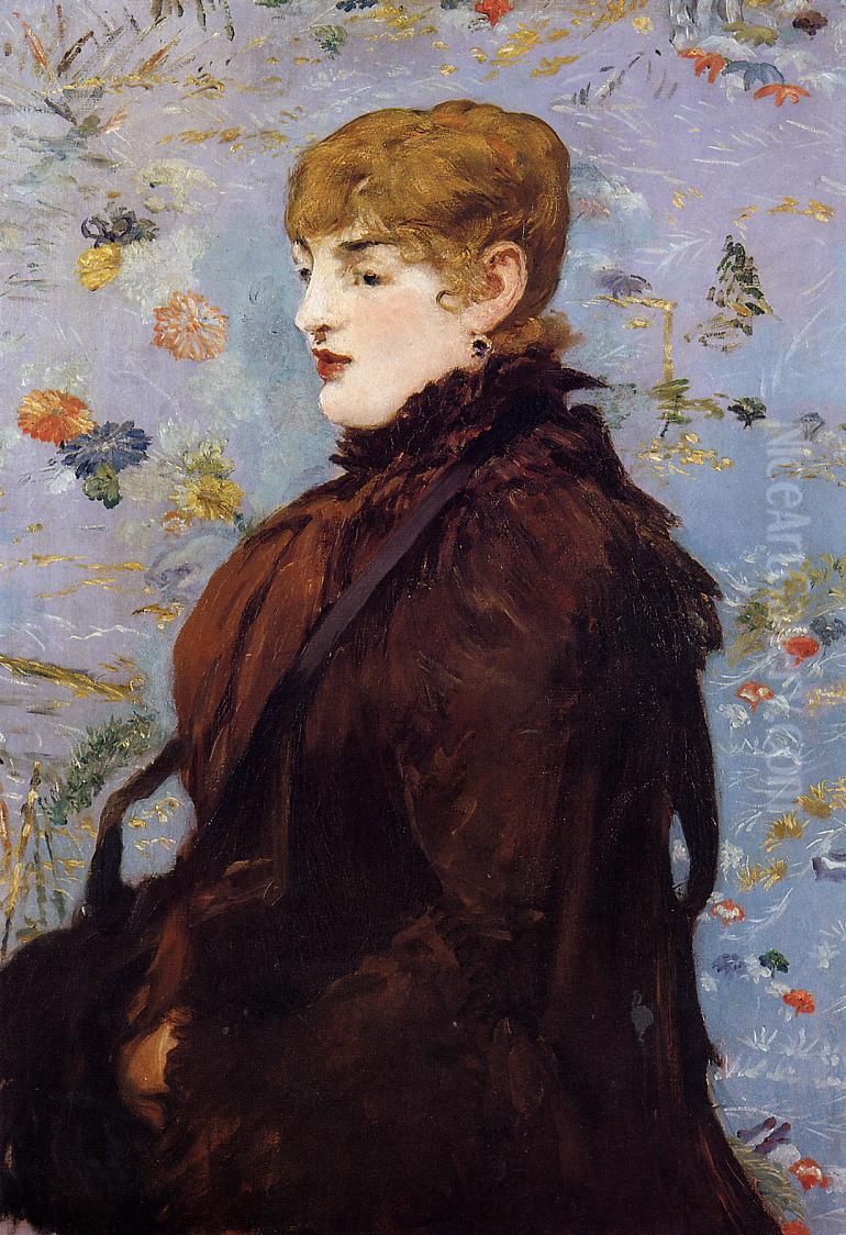 Automne, Mery Laurent Oil Painting by Edouard Manet