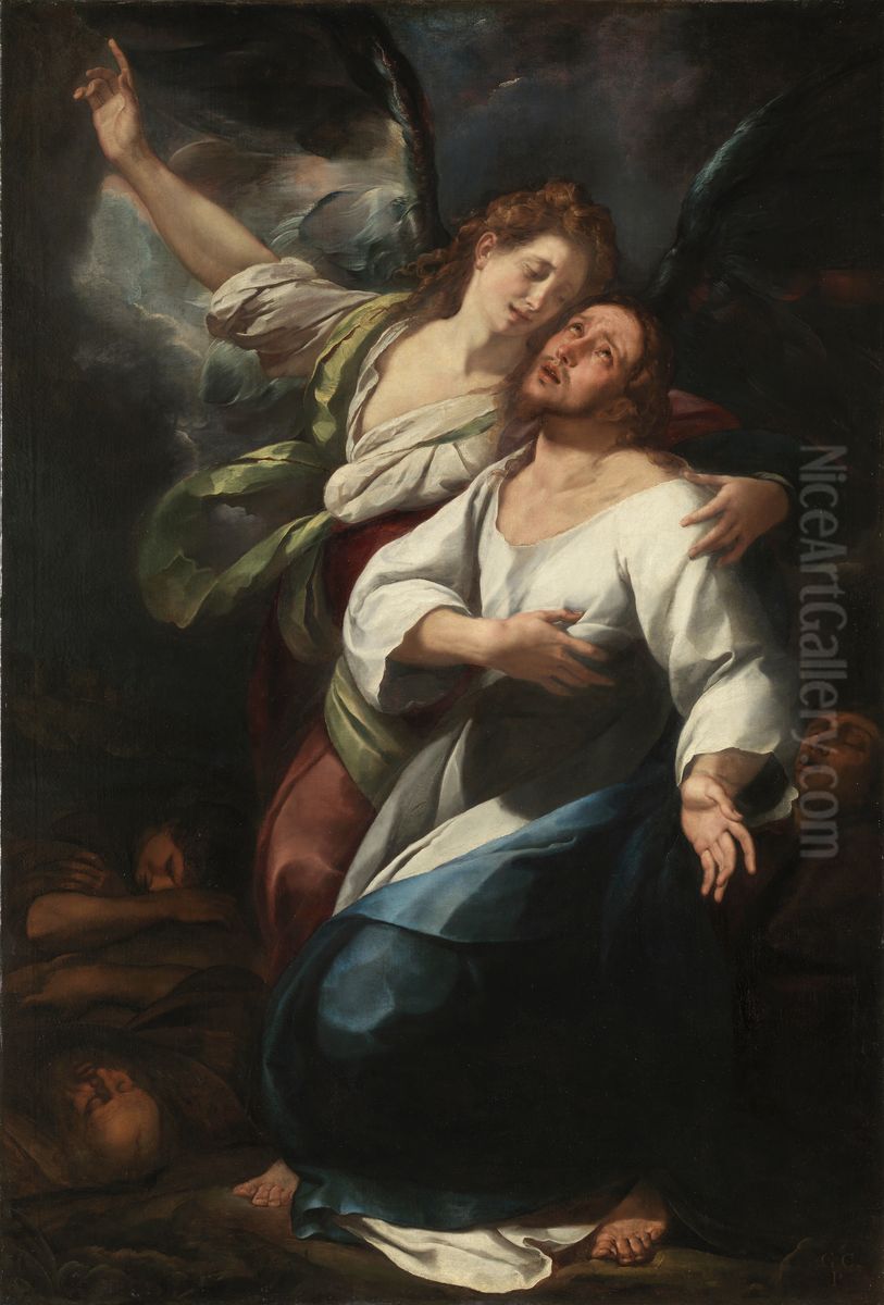 Agony in the Garden Oil Painting by Giulio Cesare Procaccini