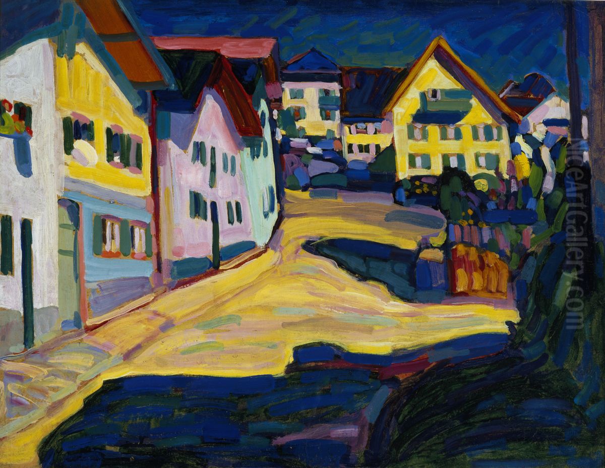 Murnau, Burggrabenstrasse 1, 1908 Oil Painting by Wassily Kandinsky