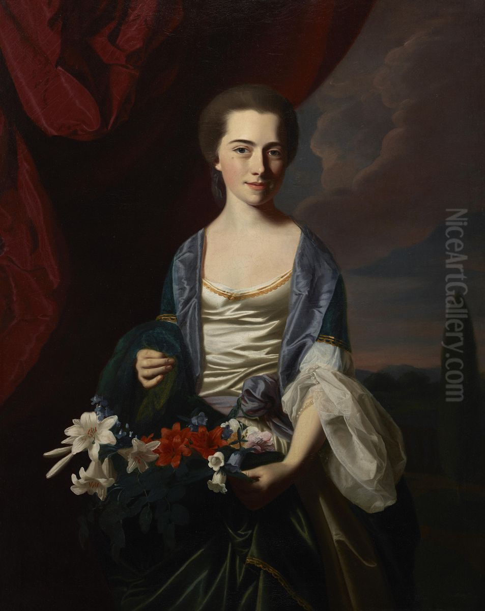 Sarah Sherburne Langdon Oil Painting by John Singleton Copley