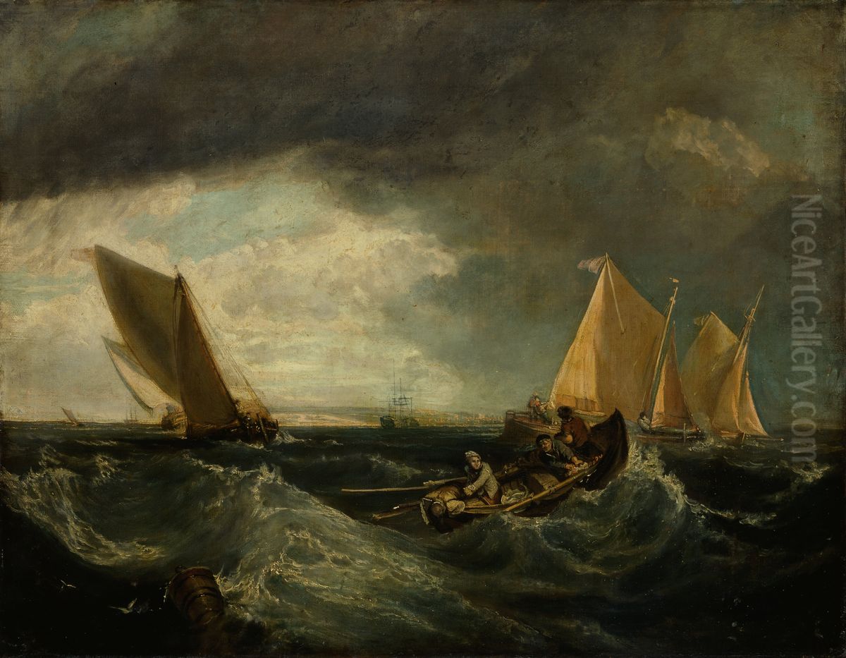 Sheerness and the Isle of Sheppey (after J.M.W. Turner) Oil Painting by Augustus Wall Callcott