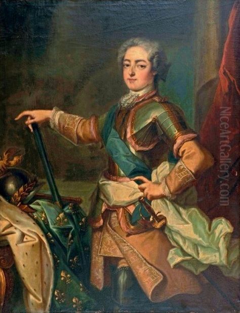 Louis XV, King of France (1710-1774) Oil Painting by Jean-Baptiste van Loo