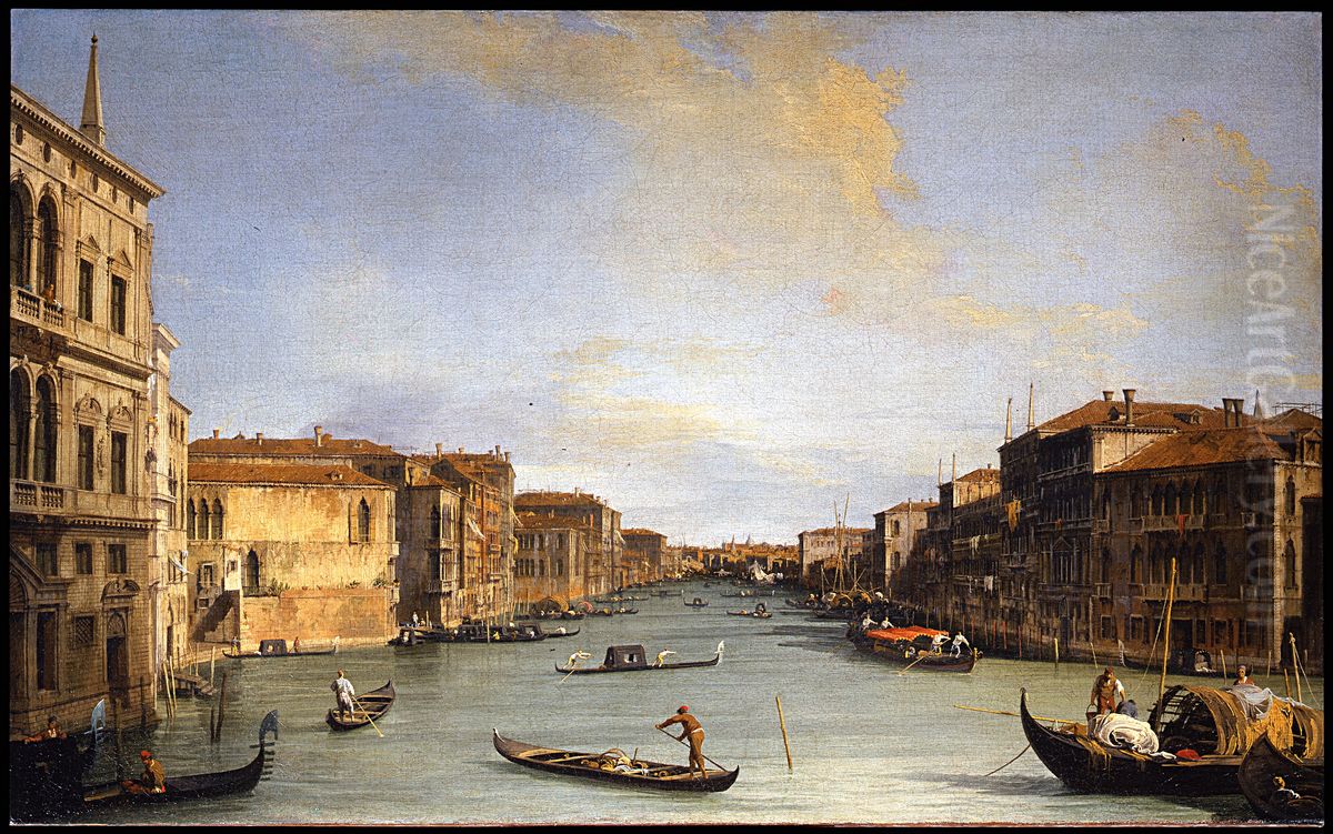 Veduta del Canal Grande Oil Painting by Canaletto