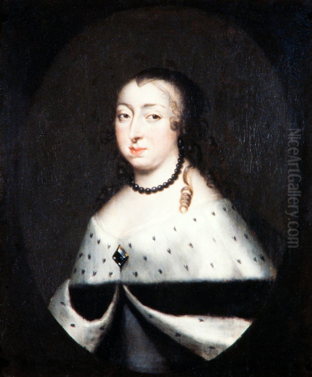 Hedvig Eleonora, Queen Dowager of Sweden 1660-1719 Oil Painting by David Klocker Ehrenstrahl