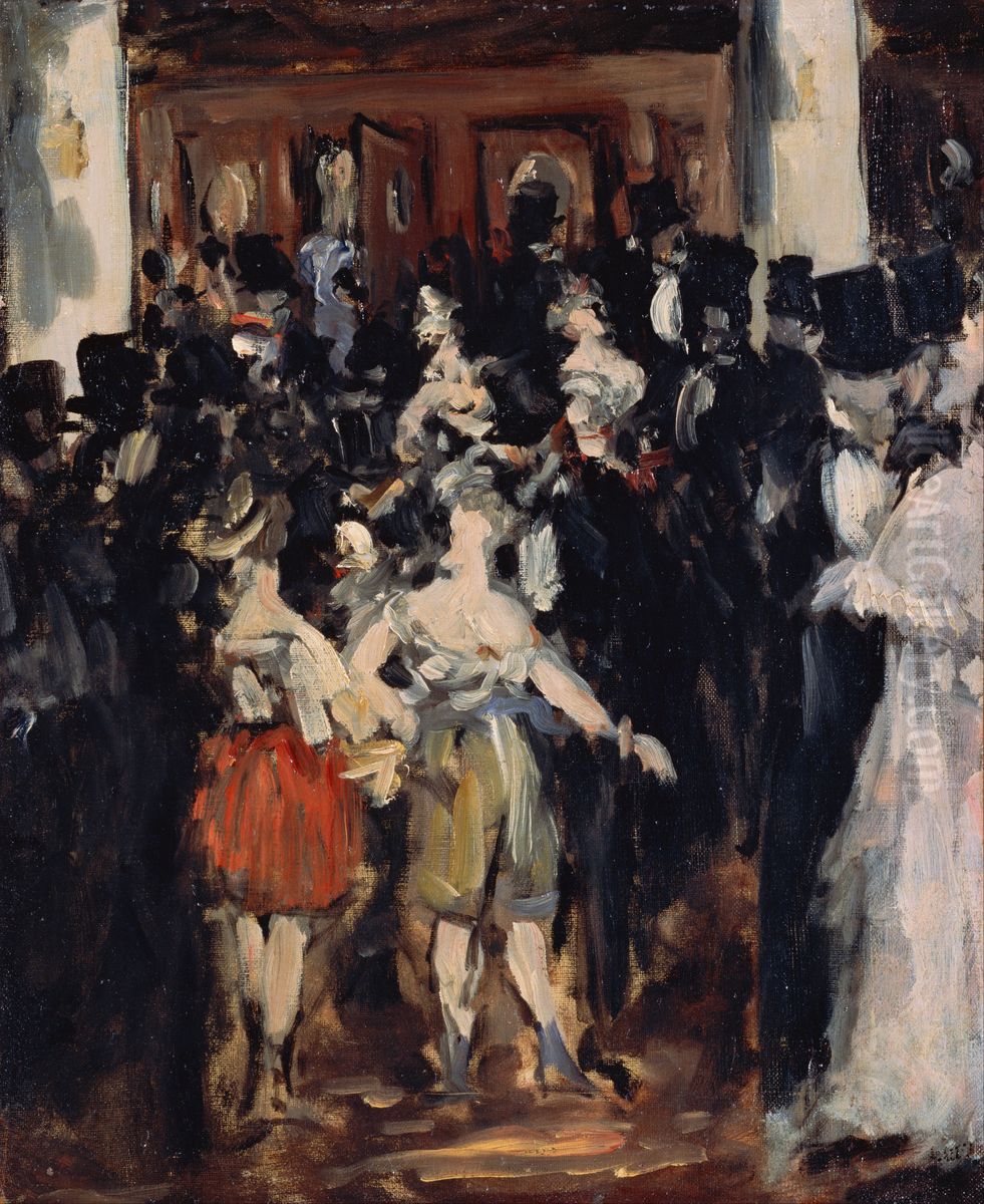 Masked Ball at the Opera Oil Painting by Edouard Manet