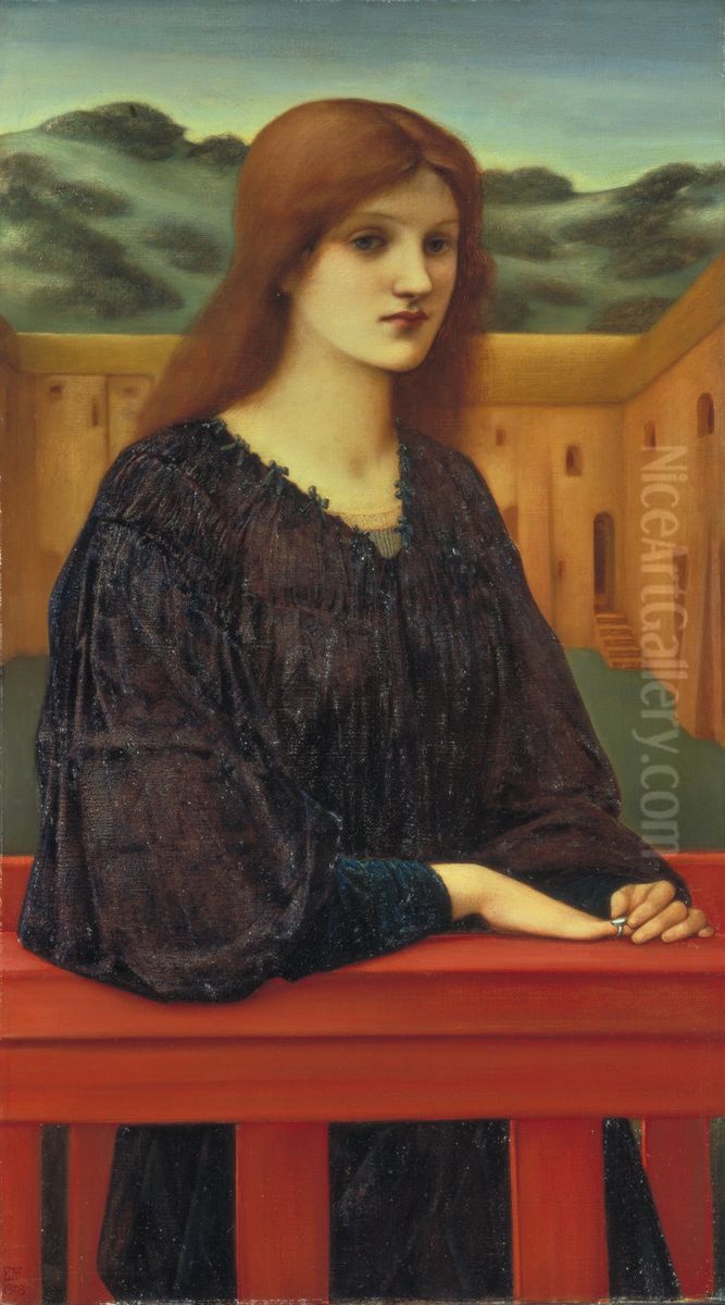 Vespertina Quies Oil Painting by Edward Burne-Jones