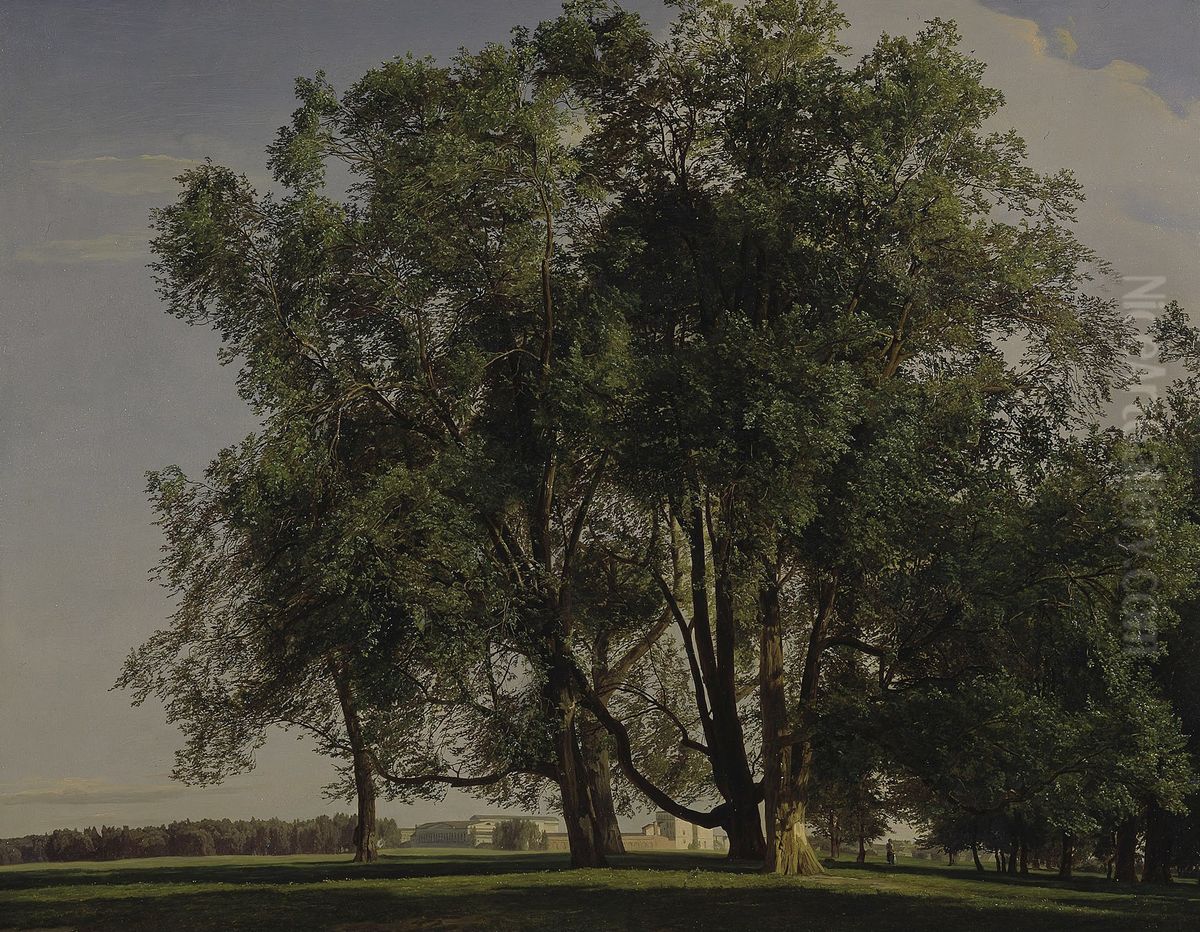 Prater Landscape Oil Painting by Ferdinand Georg Waldmuller