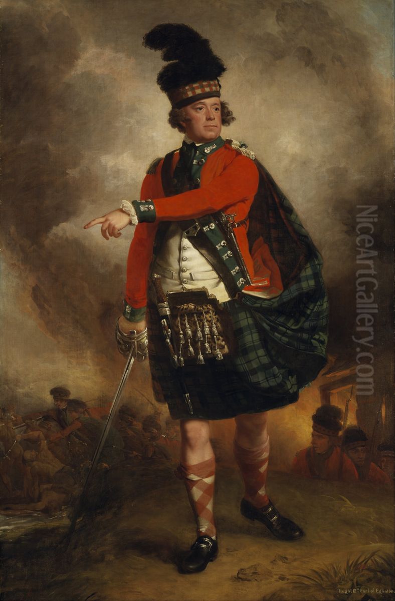 Hugh Montgomerie, 12th Earl of Eglinton, 1739 - 1819. Soldier; Lord Lieutenant of Ayrshire Oil Painting by John Singleton Copley