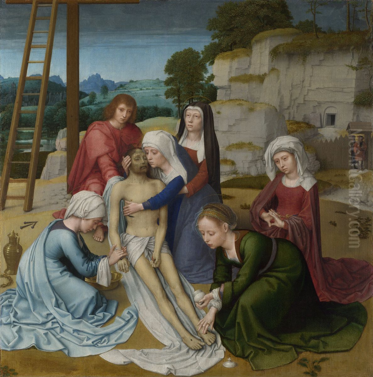 Lamentation Oil Painting by Gerard David