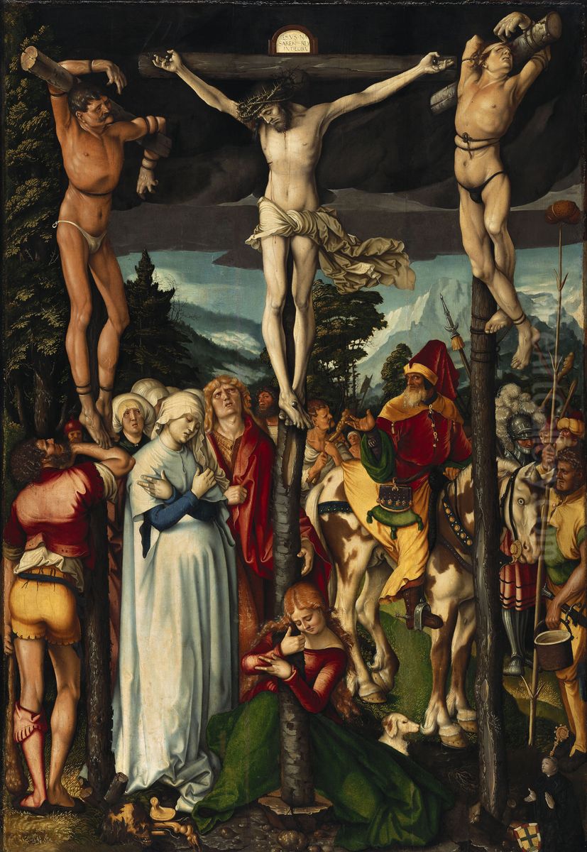 The Crucifixion of Christ Oil Painting by Hans Baldung Grien
