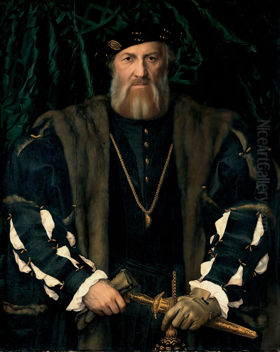 Charles de Solier, Sieur de Morette (1480-1552) Oil Painting by Hans Holbein the Younger