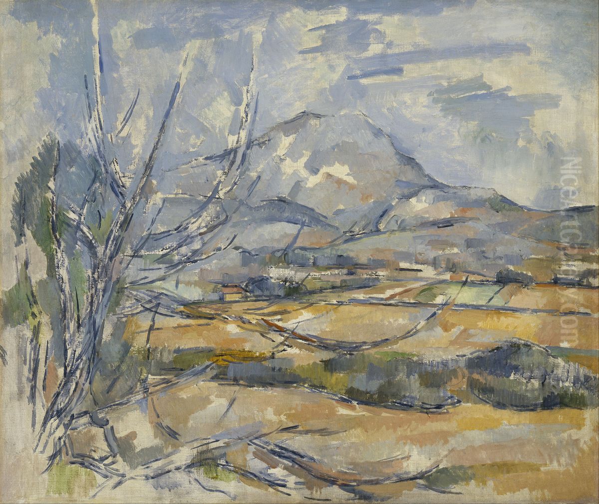 Montagne Sainte-Victoire Oil Painting by Paul Cezanne