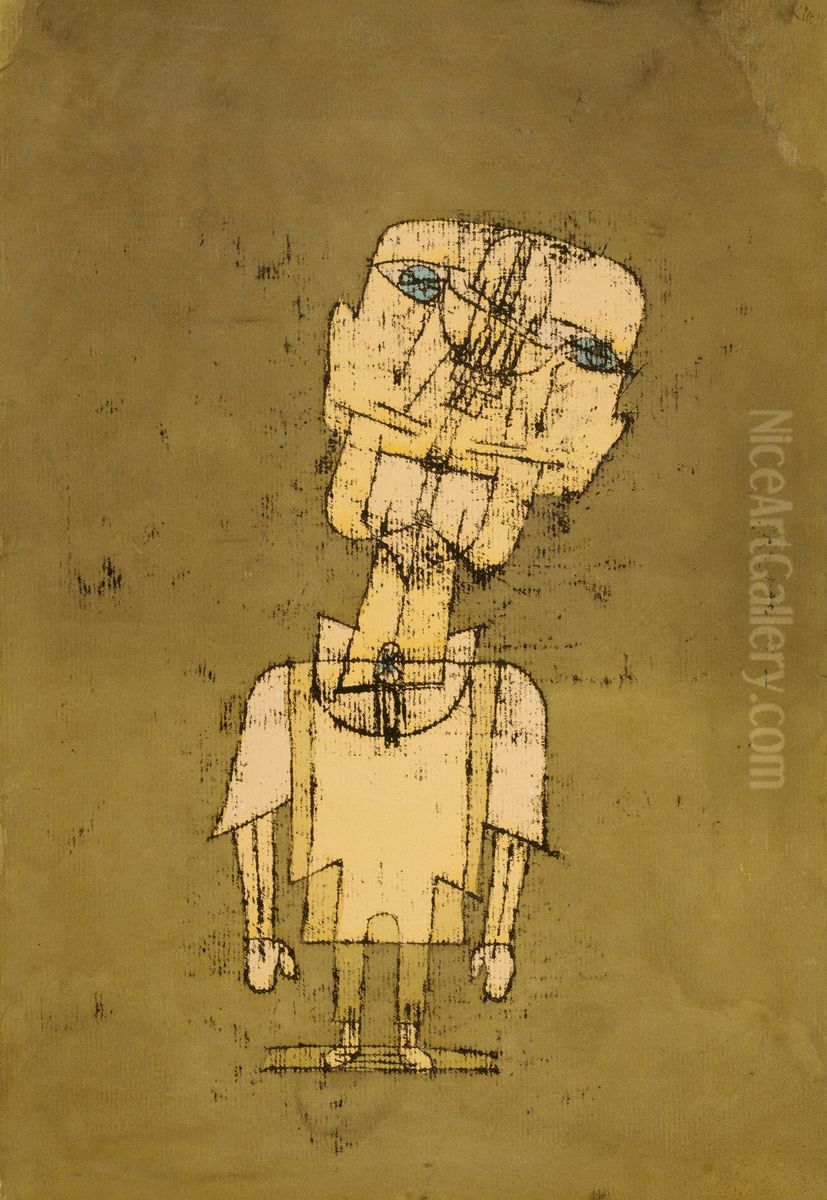 Gespenst eines Genies Oil Painting by Paul Klee