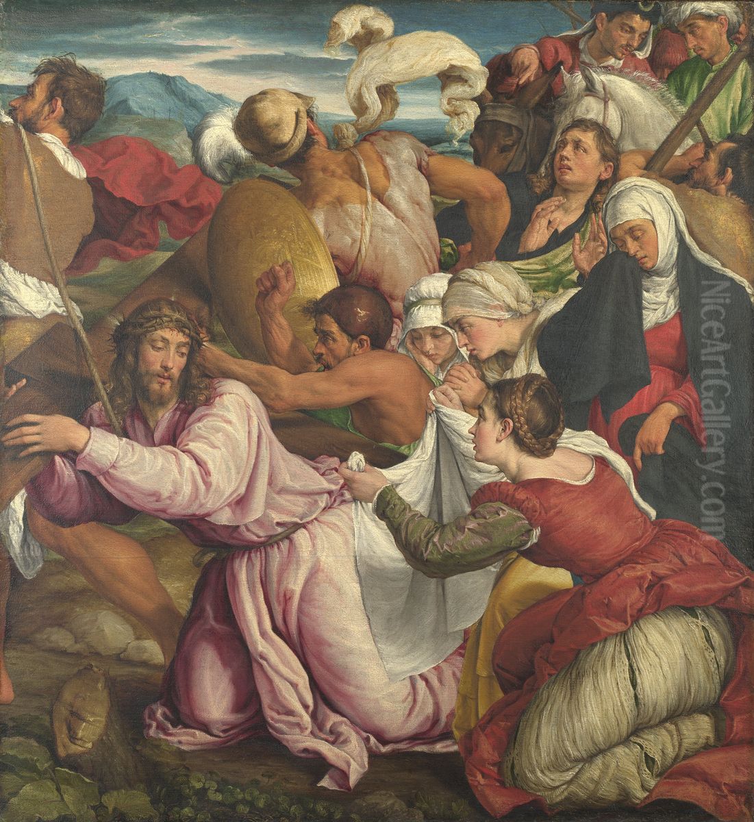 The Way to Calvary Oil Painting by Jacopo Bassano