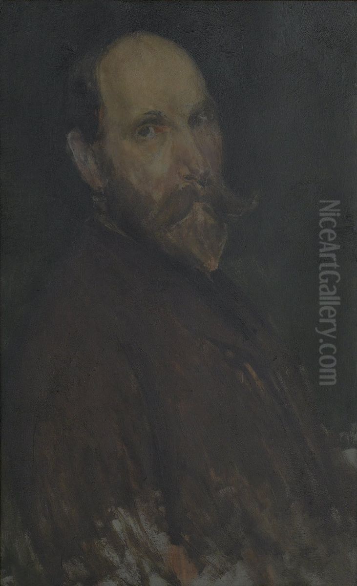 Portrait of Charles Lang Freer Oil Painting by James McNeill Whistler