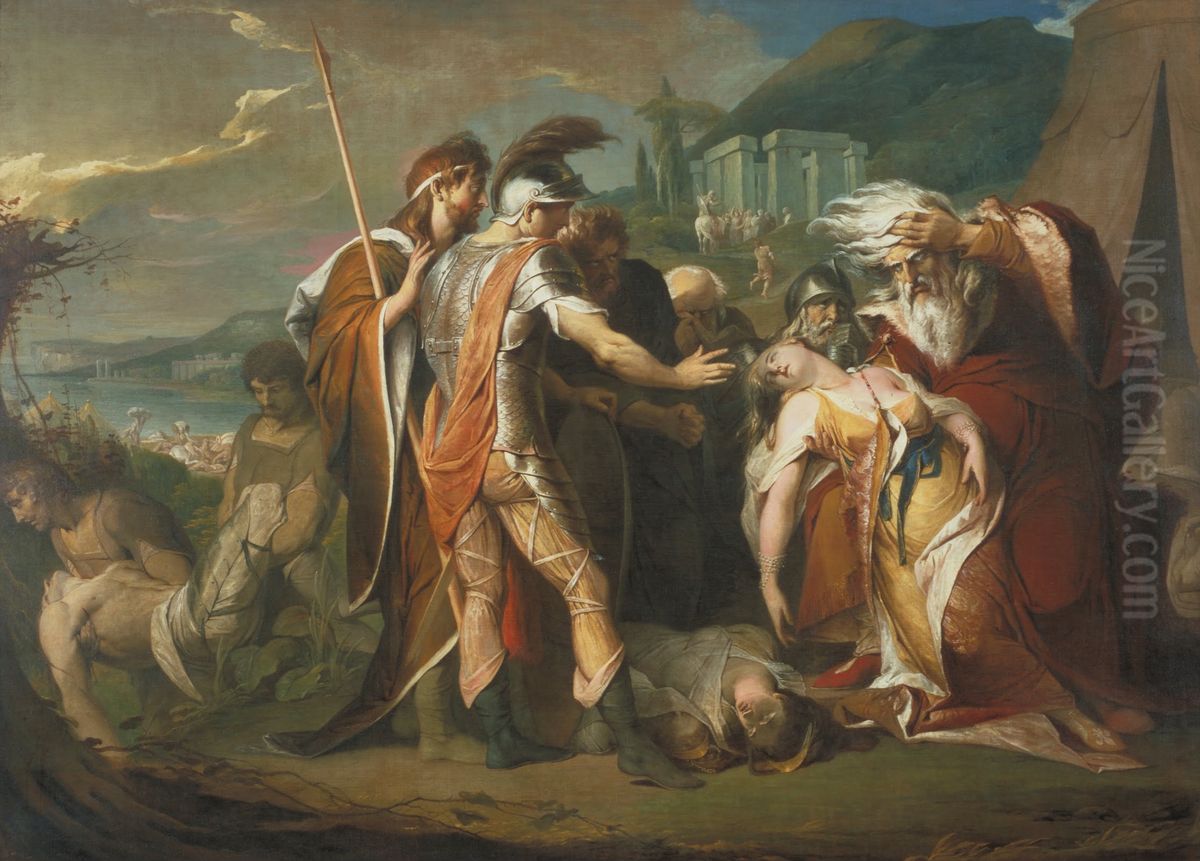 King Lear Weeping over the Dead Body of Cordelia Oil Painting by James Barry