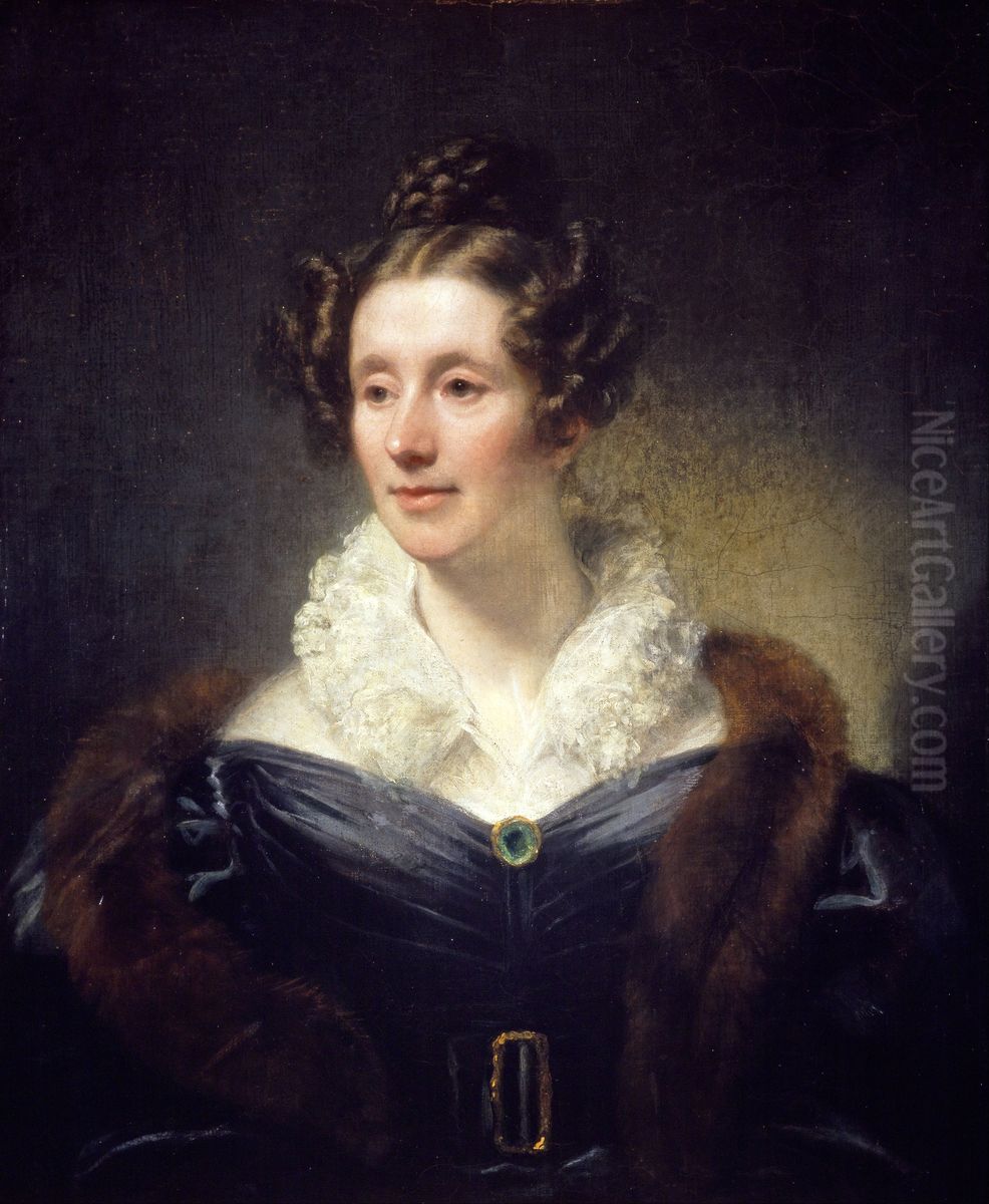 Mary Fairfax, Mrs William Somerville, 1780 - 1872. Writer on science Oil Painting by Thomas Phillips