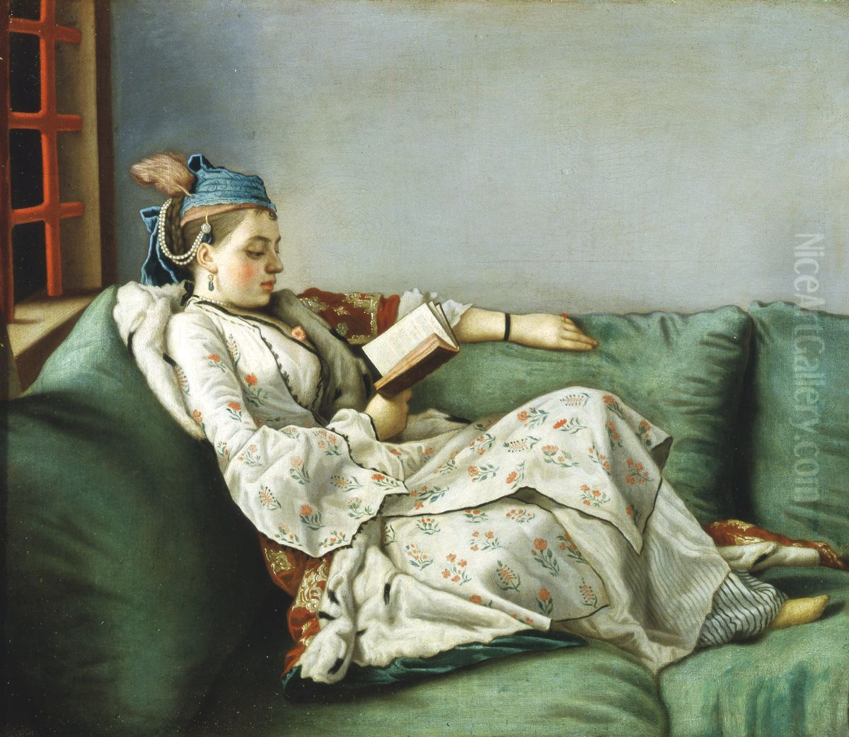 Ritratto di Maria Adelaide di Francia vestita alla turca Oil Painting by Jean-Etienne Liotard